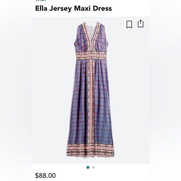 Market and Spruce Eleanore V- neck, tank maxi dress, size 6P, NWOT - Picture 4 of 5